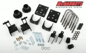 (04-08 FORD F-150 2WD 2/4 in ALL CABS Front coil relocators drop down brackets u-bolts shock extenders bump stops