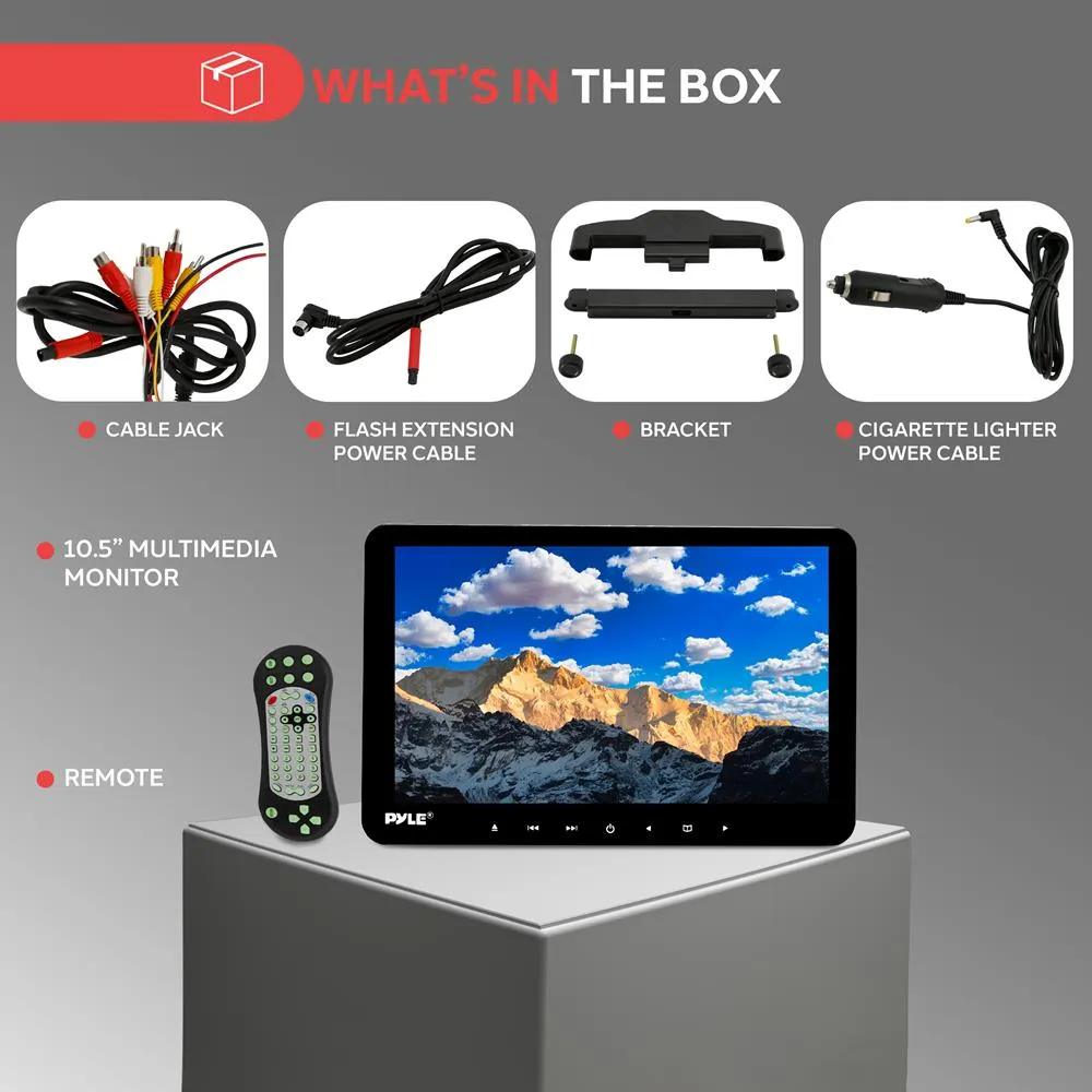 10.5" Car Headrest Dvd Player