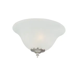 13 Inch 3 Lights E12 Ceiling Fan Light Kit, Nickel Finish