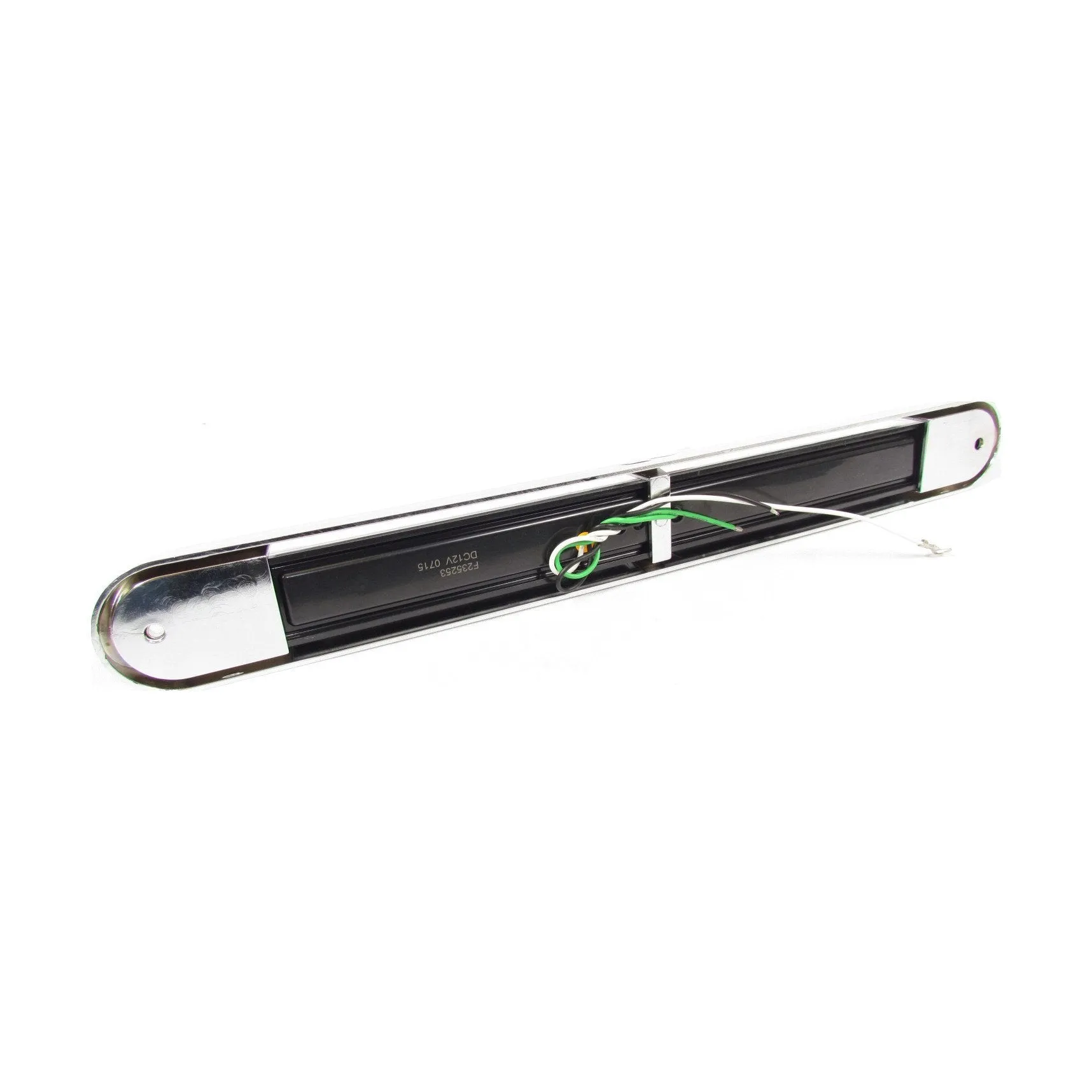 17-6/8" X 2-1/8" Amber Led Light Bar With 11 Leds, Clear Lens And Chrome Bezel | F235253