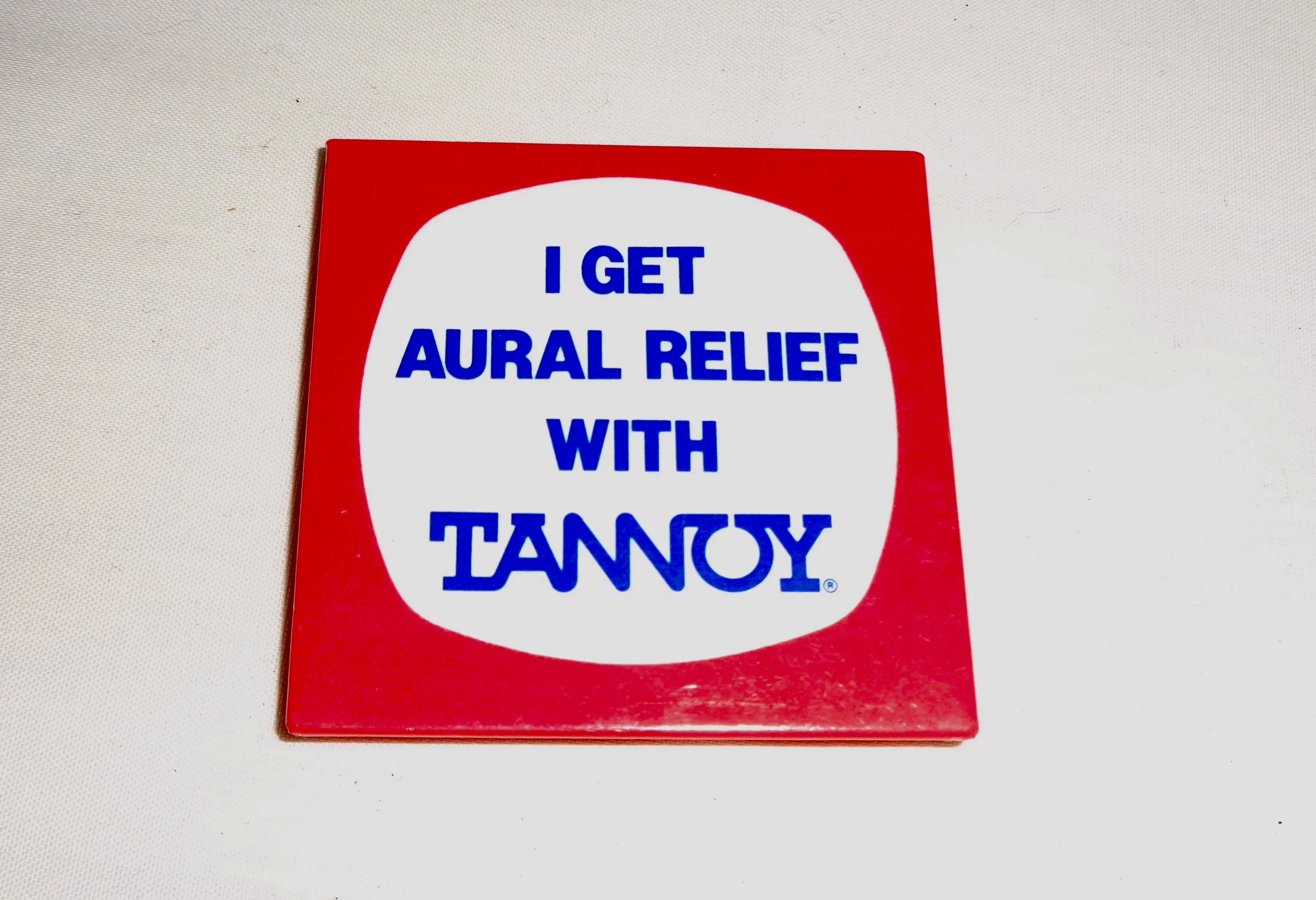 1970s Tannoy Public Address System Pin Badge