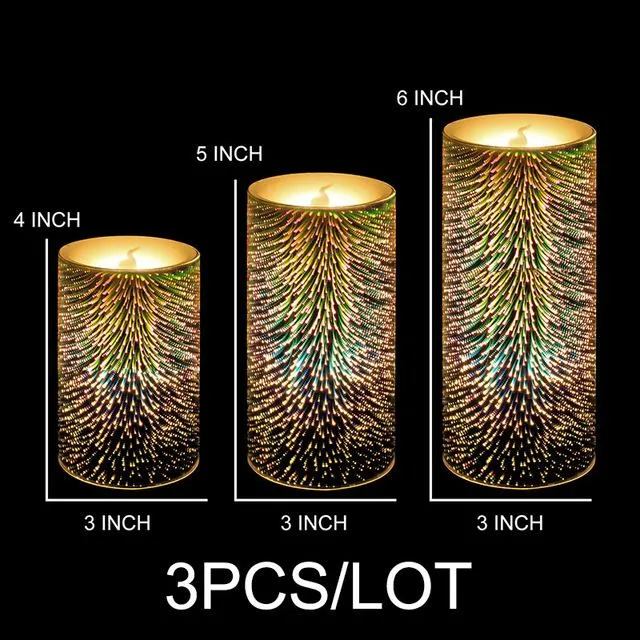 1Pcs color changing Flameless Candles