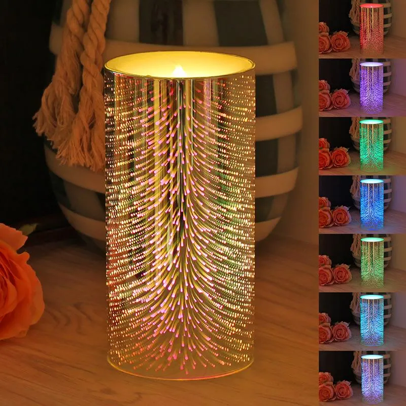 1Pcs color changing Flameless Candles