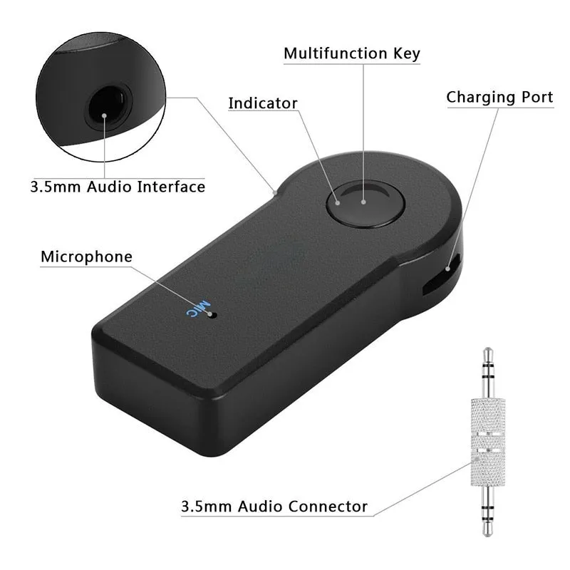 2 in 1 Wireless Bluetooth 5.0 Receiver Transmitter Adapter