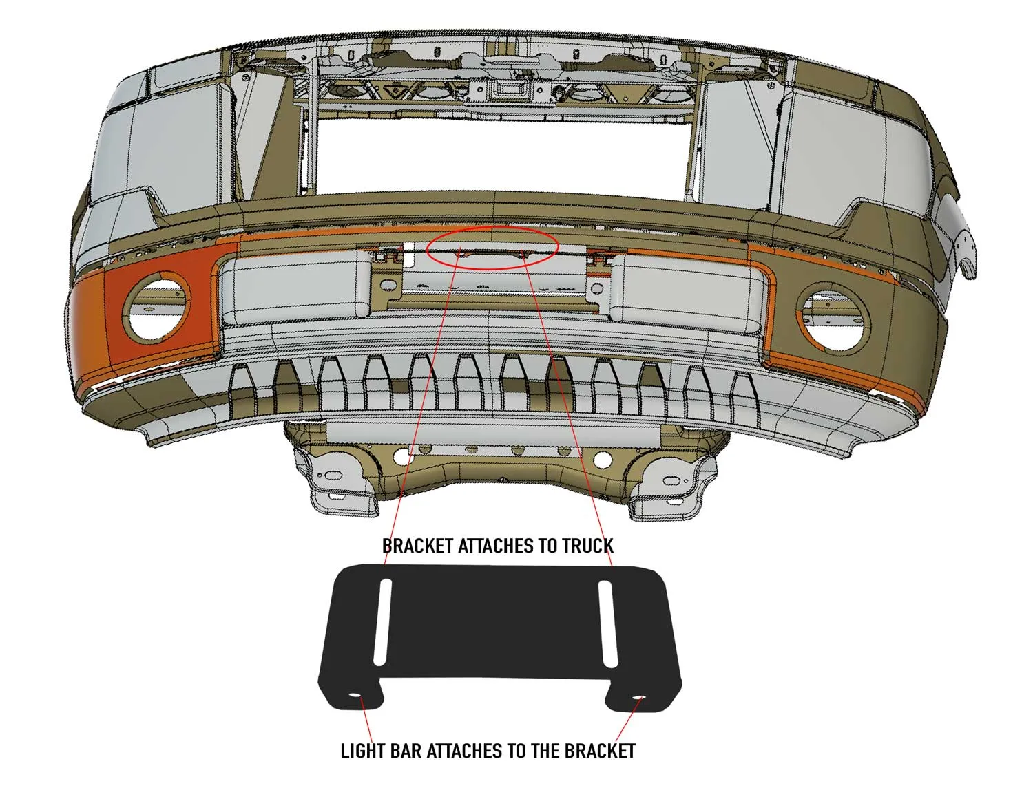 2009-2017 Ford F-150/F-250/F-350 Super Duty Bumper Mount Bracket