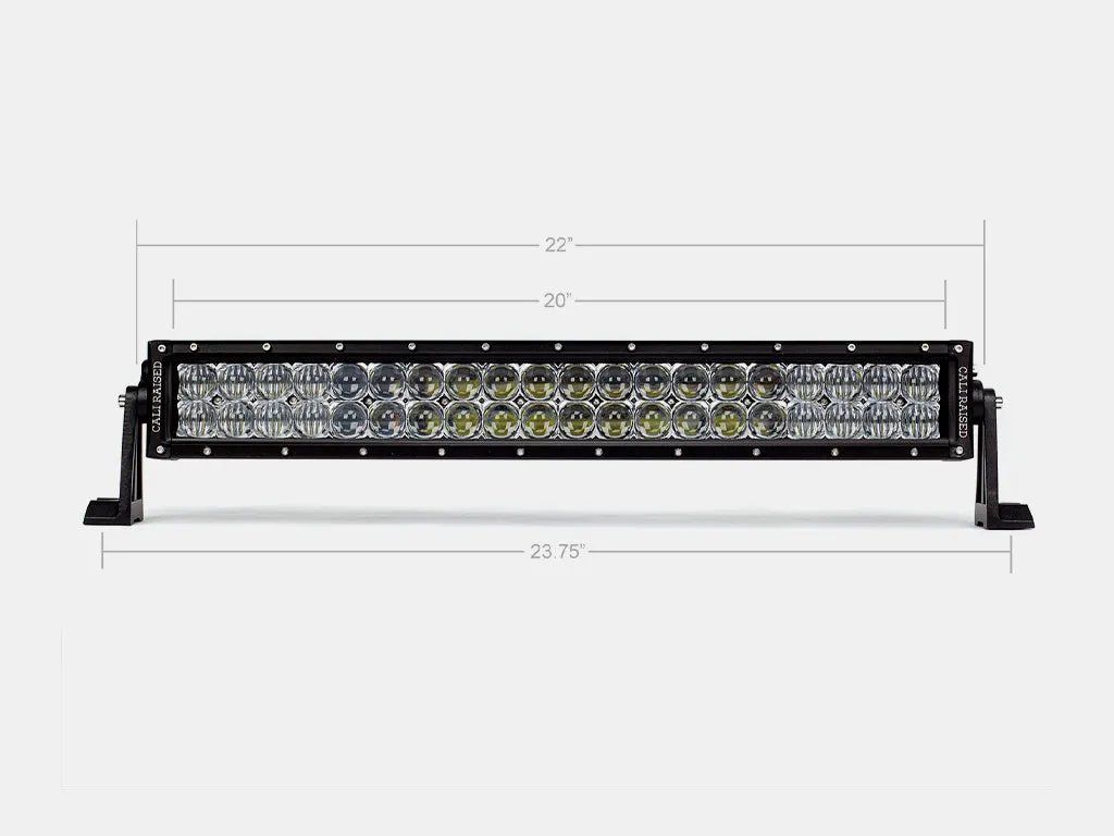 22" Dual Row 5D Optic OSRAM LED Bar BY CALI RAISED LED