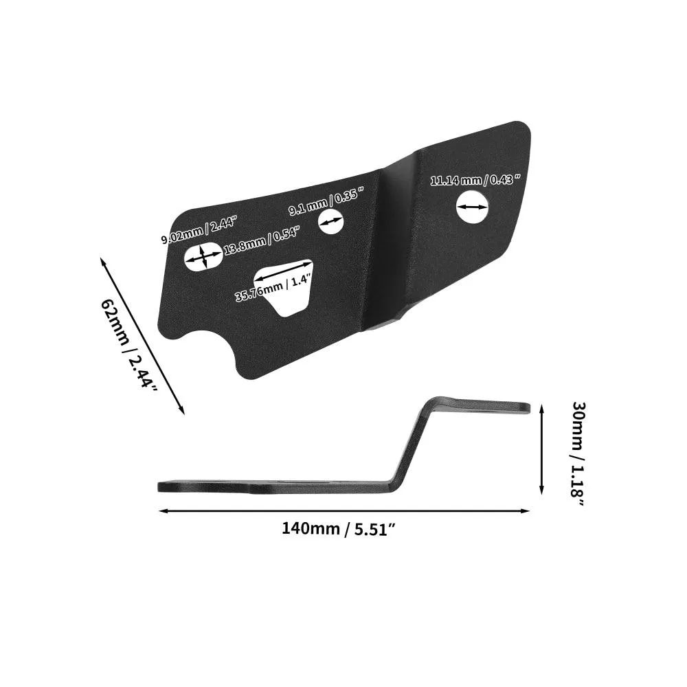 3 Inch 96W 9600LM LED Pods 6 Modes LED Driving Light with A-Pillar Mounting Bracket For Ford Bronco 2/4 Door 2021 2022
