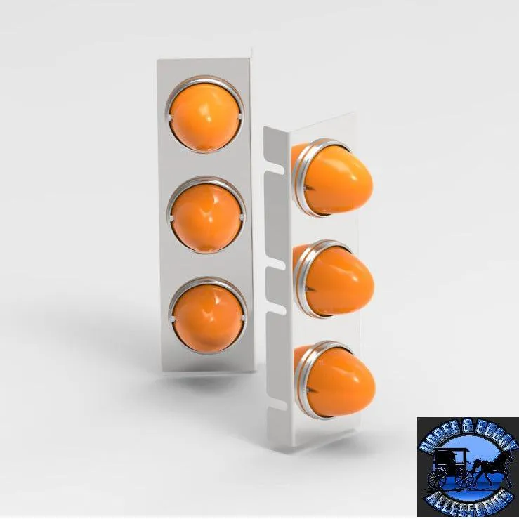 3 WATERMELON Kenworth Air Cleaner Light Bar, (mount only) Front (15") SHIFT #170662