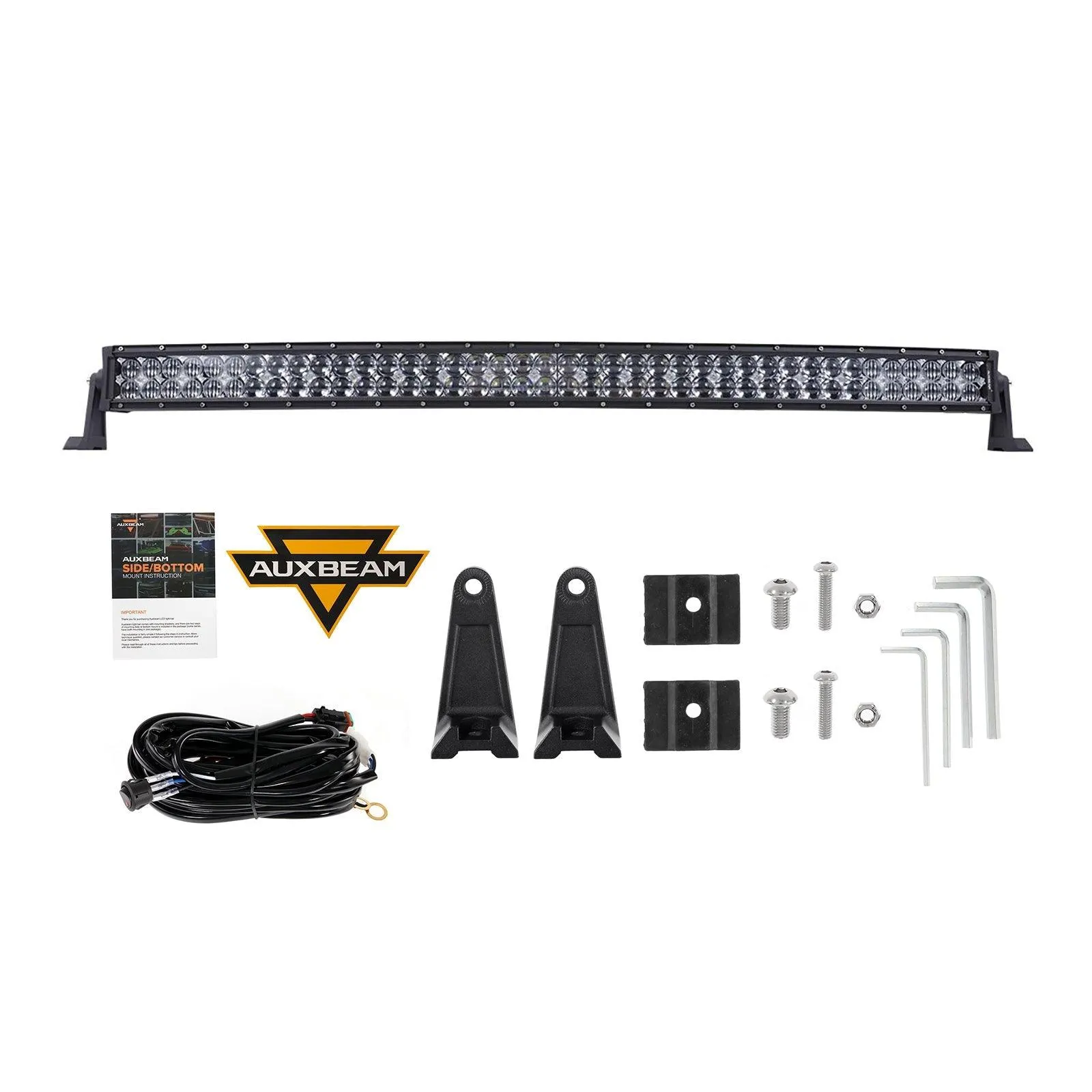 32 Inch 5D Series Straight/Curved LED Light Bar & Upper LED Light Bar Mounting Brackets Combo for 2013-2021 Polaris RZR XP1000 & 2015-2021 RZR 900 S900 S1000 EPS Modelsor RZR 900/ RZR S900/ RZR 900 XC/ RZR XP 1000/ RZR Turbo