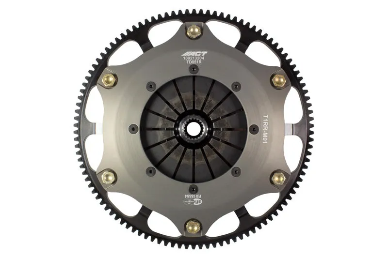 ACT Twin Disc Sintered Iron Race Clutch Kit - 89-92 Mitsubishi Eclipse GSX AWD Turbo 6 Bolt - T1RR-M01