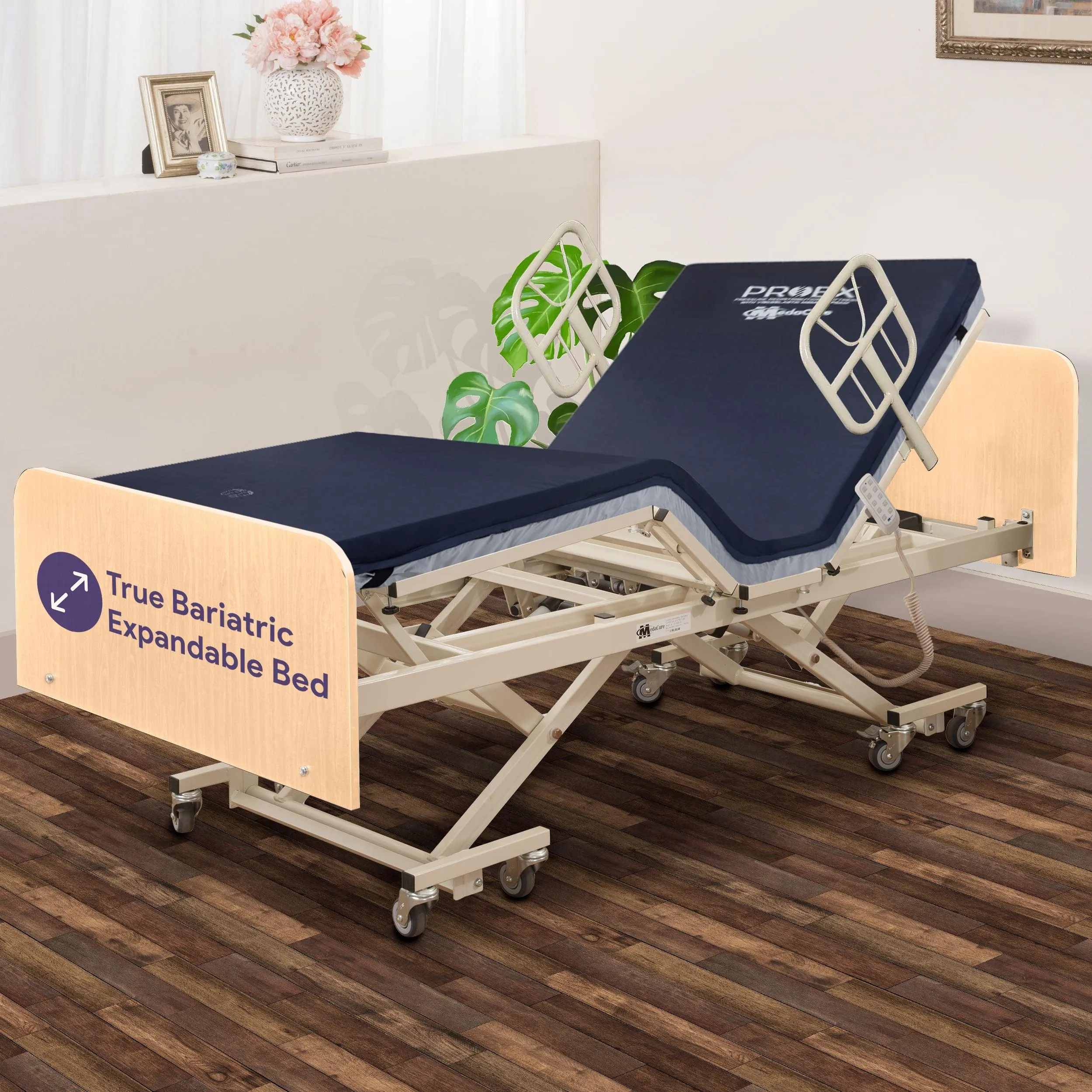Adjustable Bariatric Hospital Bed - 750lbs Cap