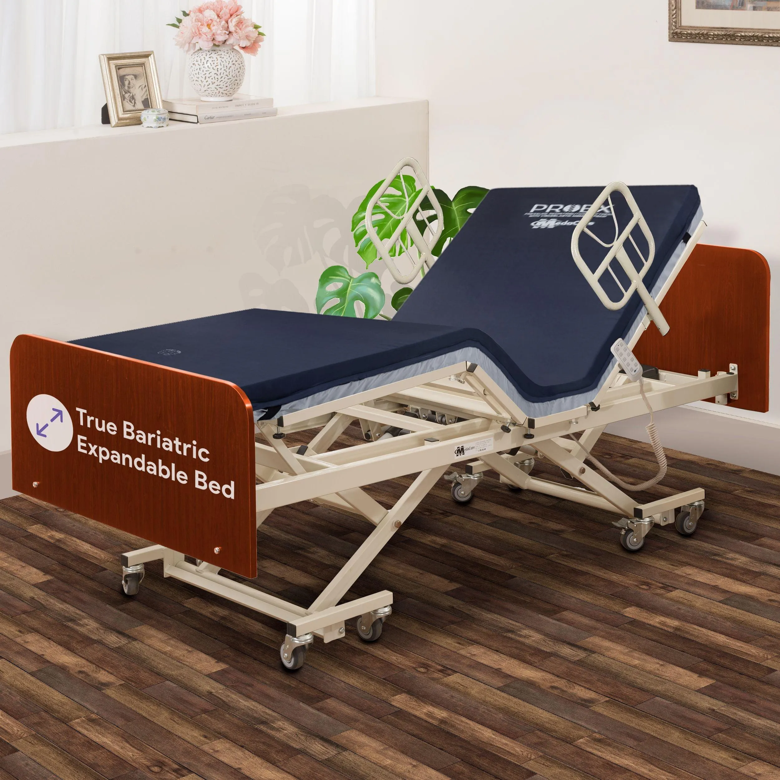 Adjustable Bariatric Hospital Bed - 750lbs Cap
