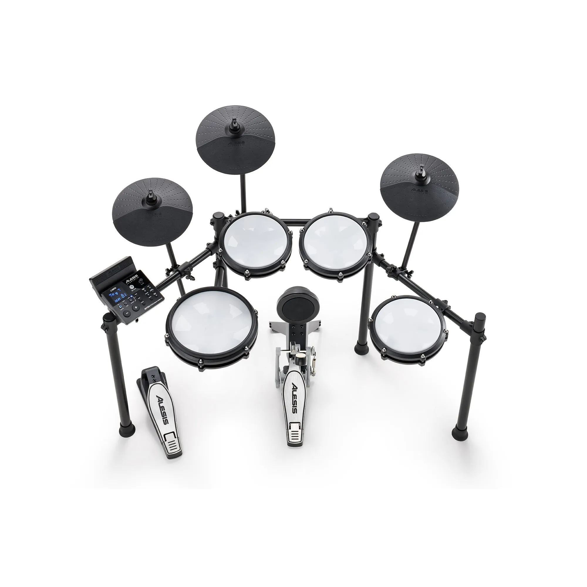 Alesis Nitro Max Eight Piece Electronic Drum Kit w/ Mesh Heads and Bluetooth
