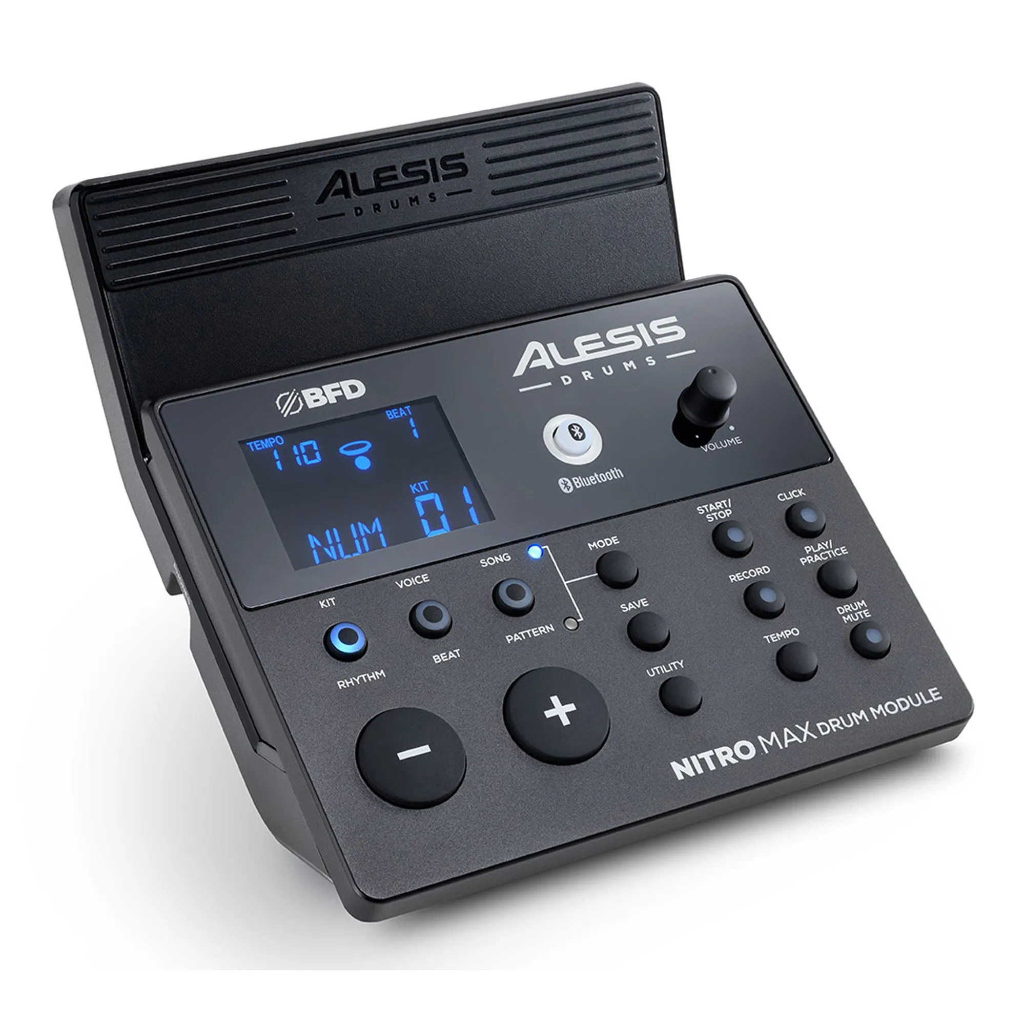 Alesis Nitro Max Eight Piece Electronic Drum Kit w/ Mesh Heads and Bluetooth