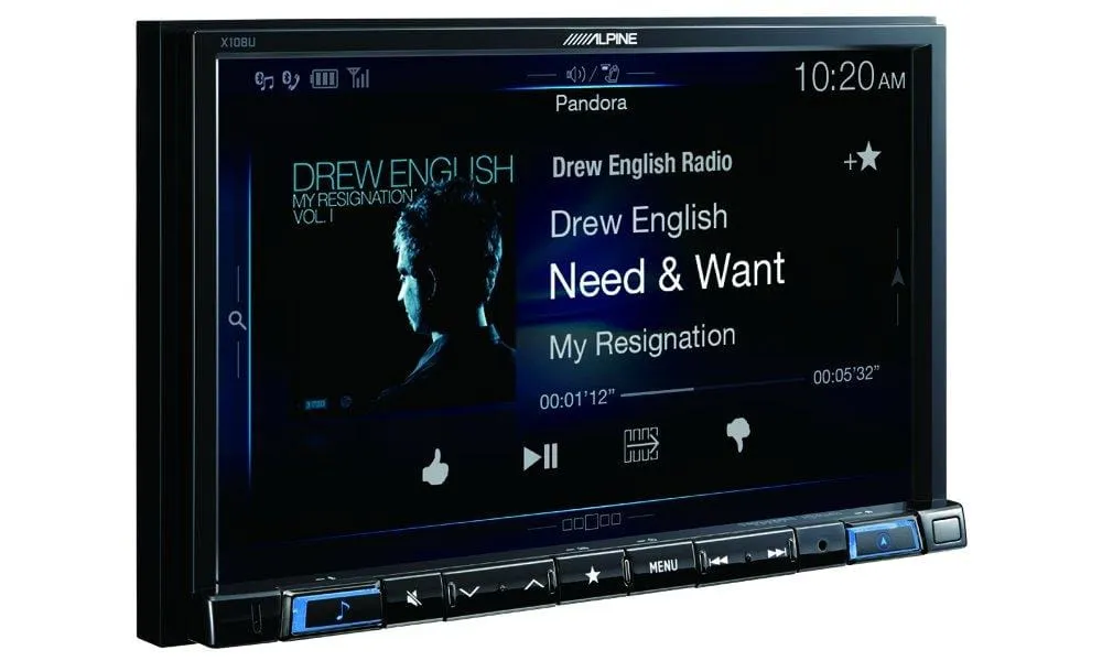 Alpine Electronics X108U 8" Mech-Less Restyle Dash System