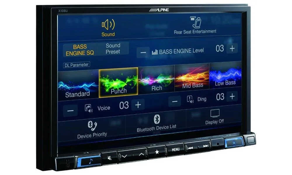 Alpine Electronics X108U 8" Mech-Less Restyle Dash System