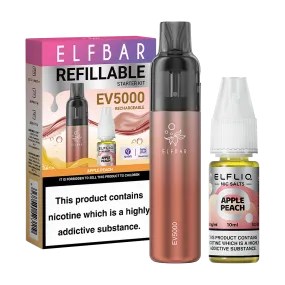 Apple Peach Elfbar EV5000 Pod Kit
