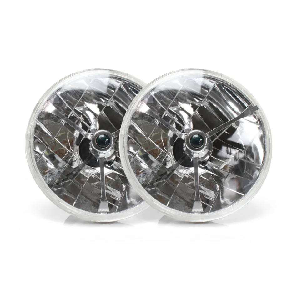 AutoLoc Tri-Bar Headlights Pair w/Replaceable Color Dots