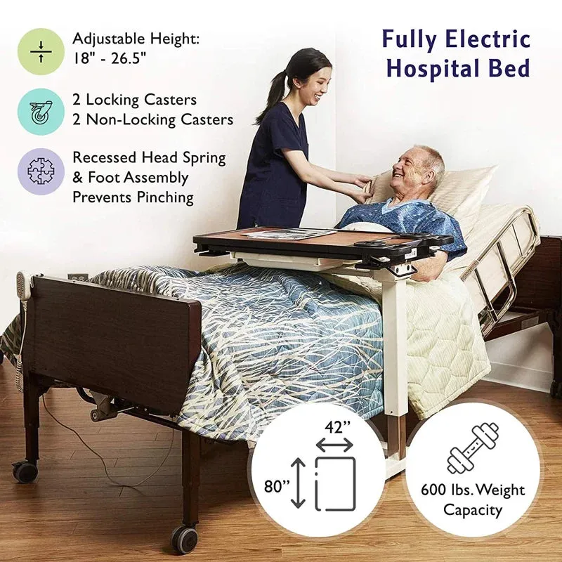 Bariatric Hospital Bed Full Electric with T-Rails