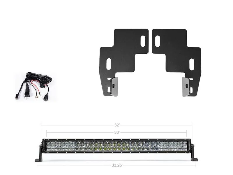 Cali Raised LED 2014-2022 Chevy Colorado 32" Lower Bumper Hidden Led Light Bar Brackets Kit