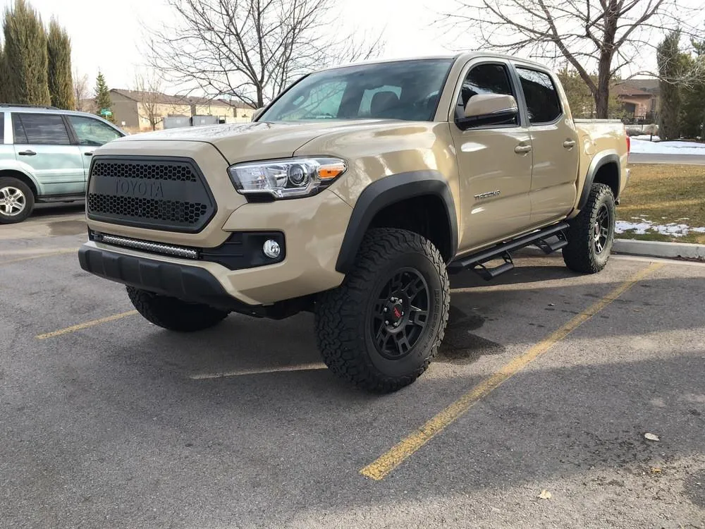 Cali Raised LED 2016-2022 Toyota Tacoma 32" Lower Bumper Flush Slim Light Bar Kit