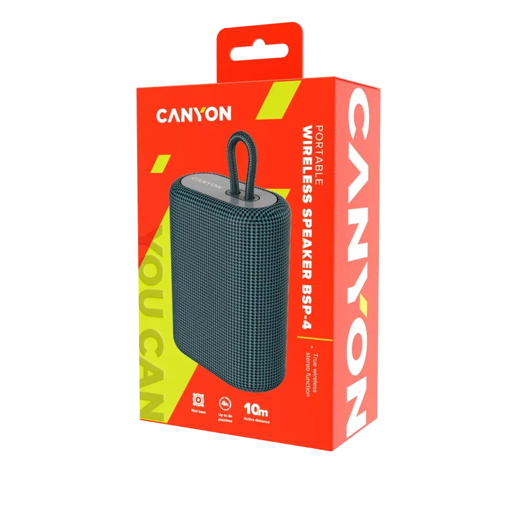 Canyon Portable Wireless Bluetooth Speaker - Dark Grey