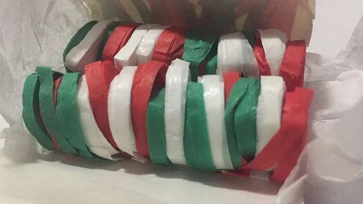 Carnival Streamer Christmas (Red, White and Green) by Ra Magic