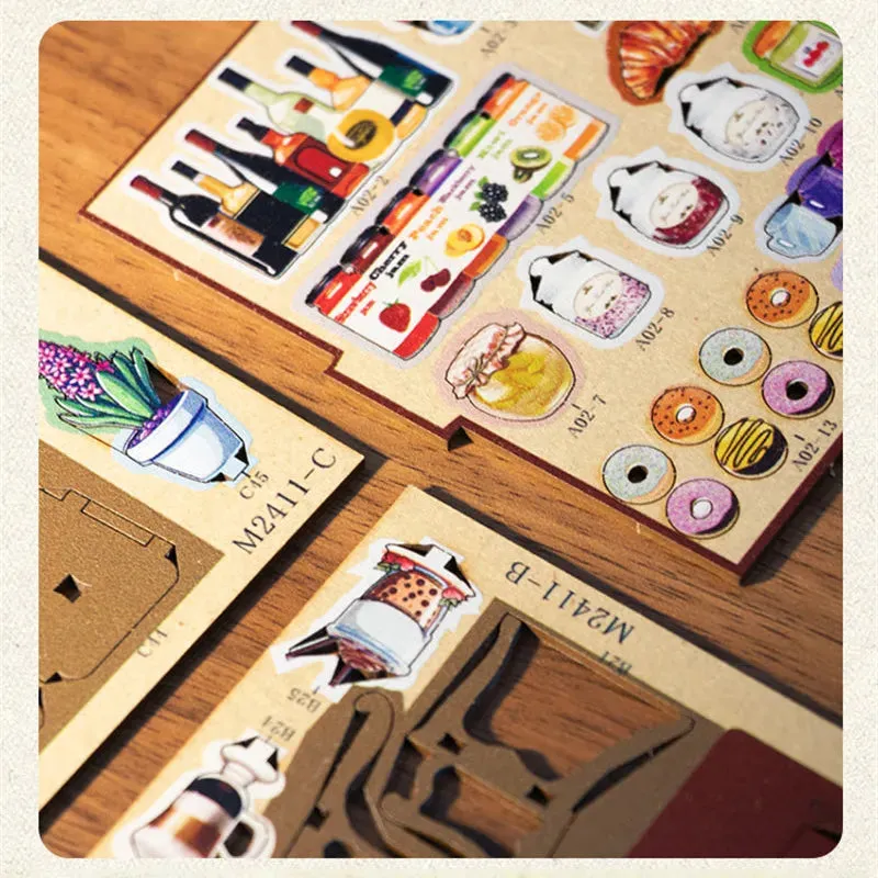 Coffee House: Cozy Miniature Café Scene Wooden LED DIY Book Nook Kit