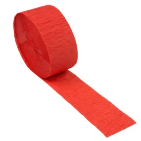 Coral Crepe Paper Streamer