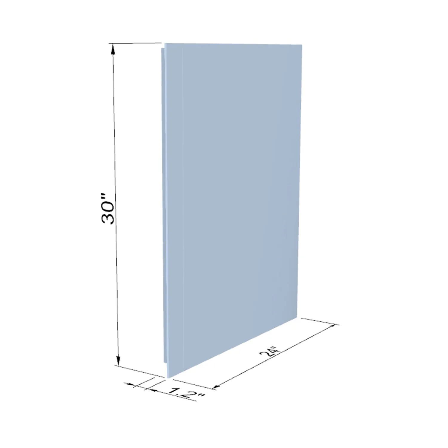 Cosenza Rectangle Frameless Modern LED Bathroom Vanity Mirror