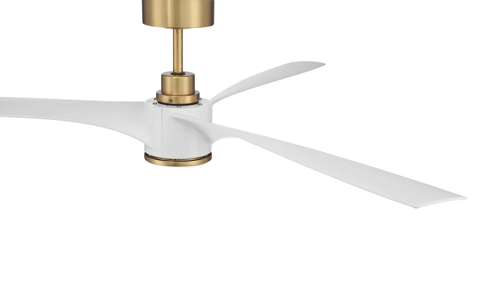 Craftmade PHB60SB3 Phoebe Indoor|Outdoor Fan 60" Satin Brass and White