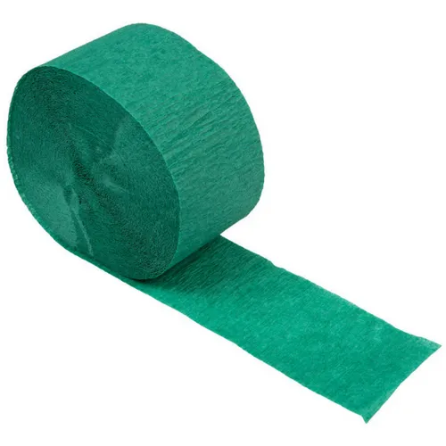 Dark Green Crepe Paper Streamer