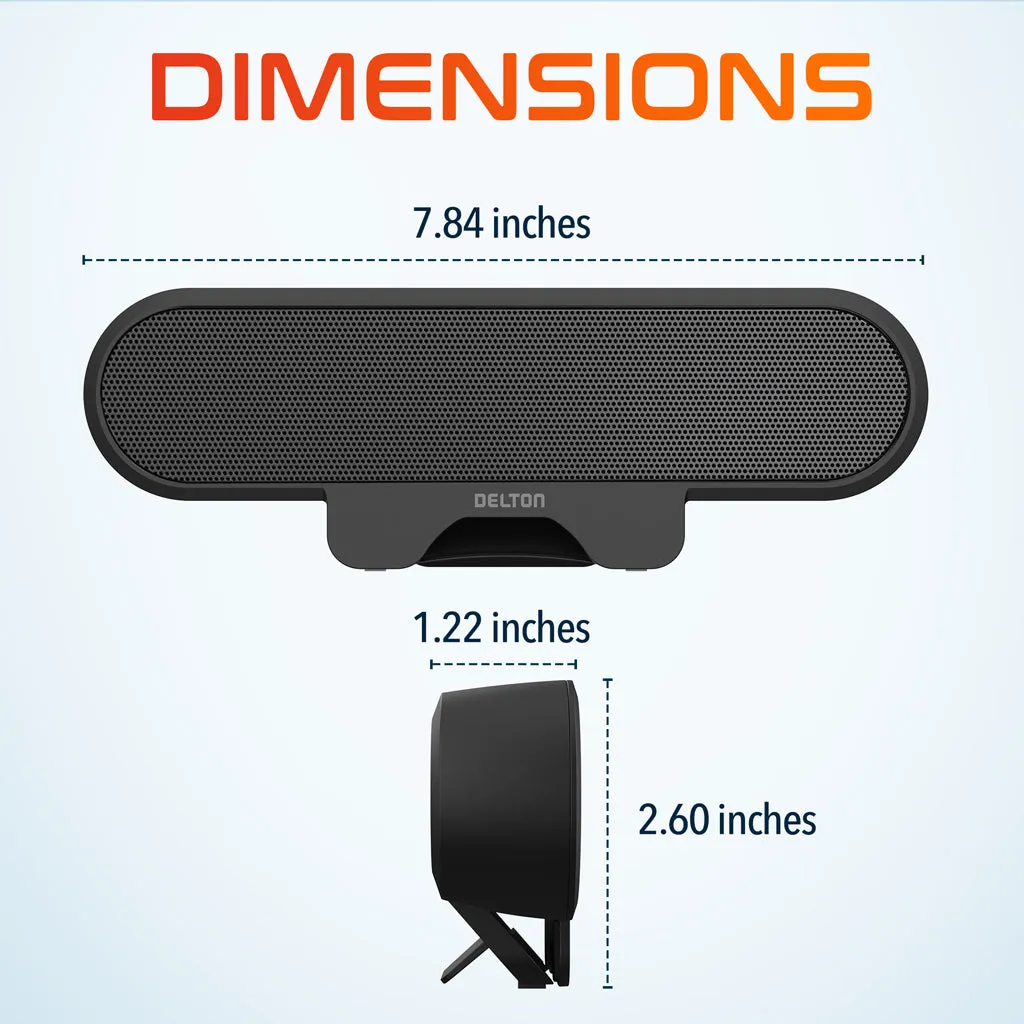 Delton P150 Clip-On USB Computer Speaker