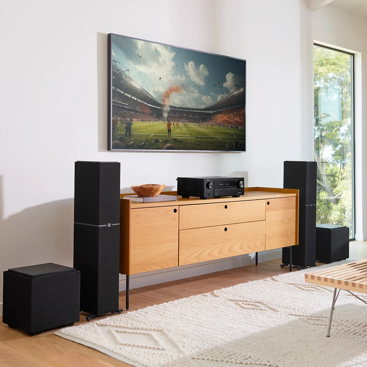 Denon AVRX1800H 7.2 Channel 8K Home Theater Receiver with Dolby Atmos, HEOS Built-In, and Audyssey Room Correction