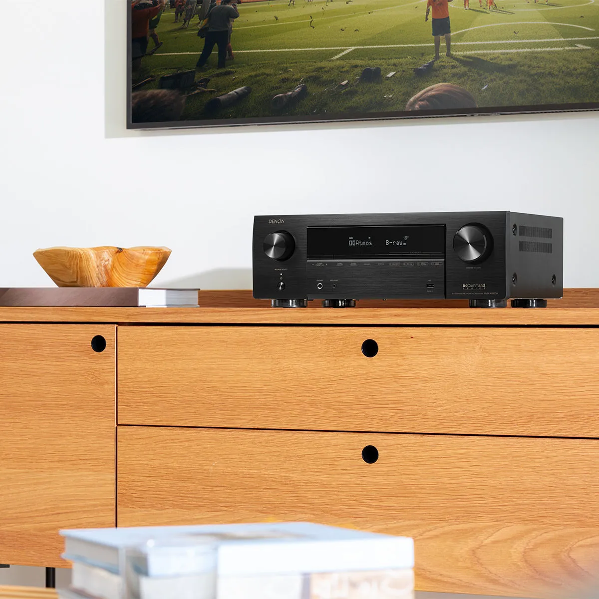 Denon AVRX1800H 7.2 Channel 8K Home Theater Receiver with Dolby Atmos, HEOS Built-In, and Audyssey Room Correction