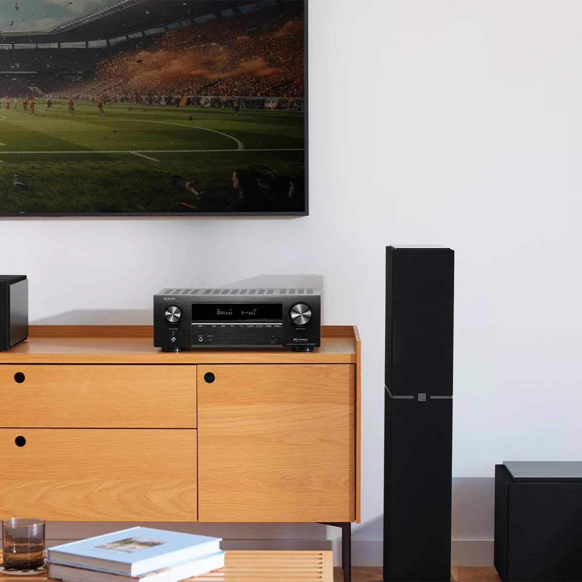 Denon AVRX1800H 7.2 Channel 8K Home Theater Receiver with Dolby Atmos, HEOS Built-In, and Audyssey Room Correction