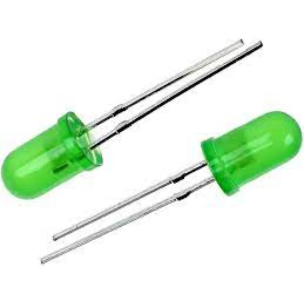 Diffused Green LED Pack of 50 Pcs 5mm