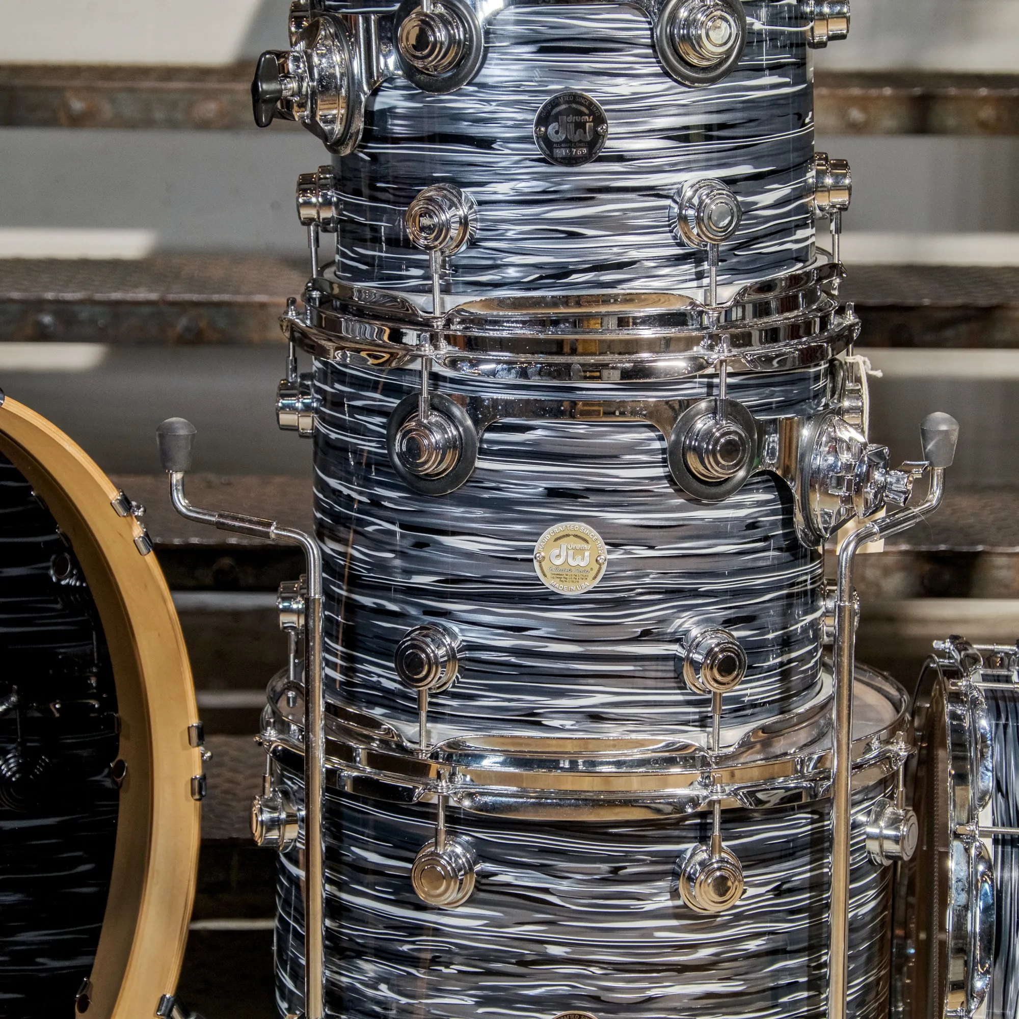 Drum Workshop Collectors Series 6 Piece Kit Black Oyster Pearl - Used
