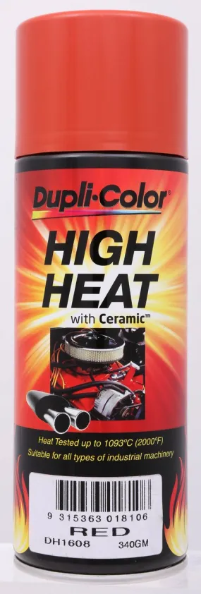 Dupli-Color Hi Heat Ceramic - Red, 340g - DH1608 (Pickup Only)