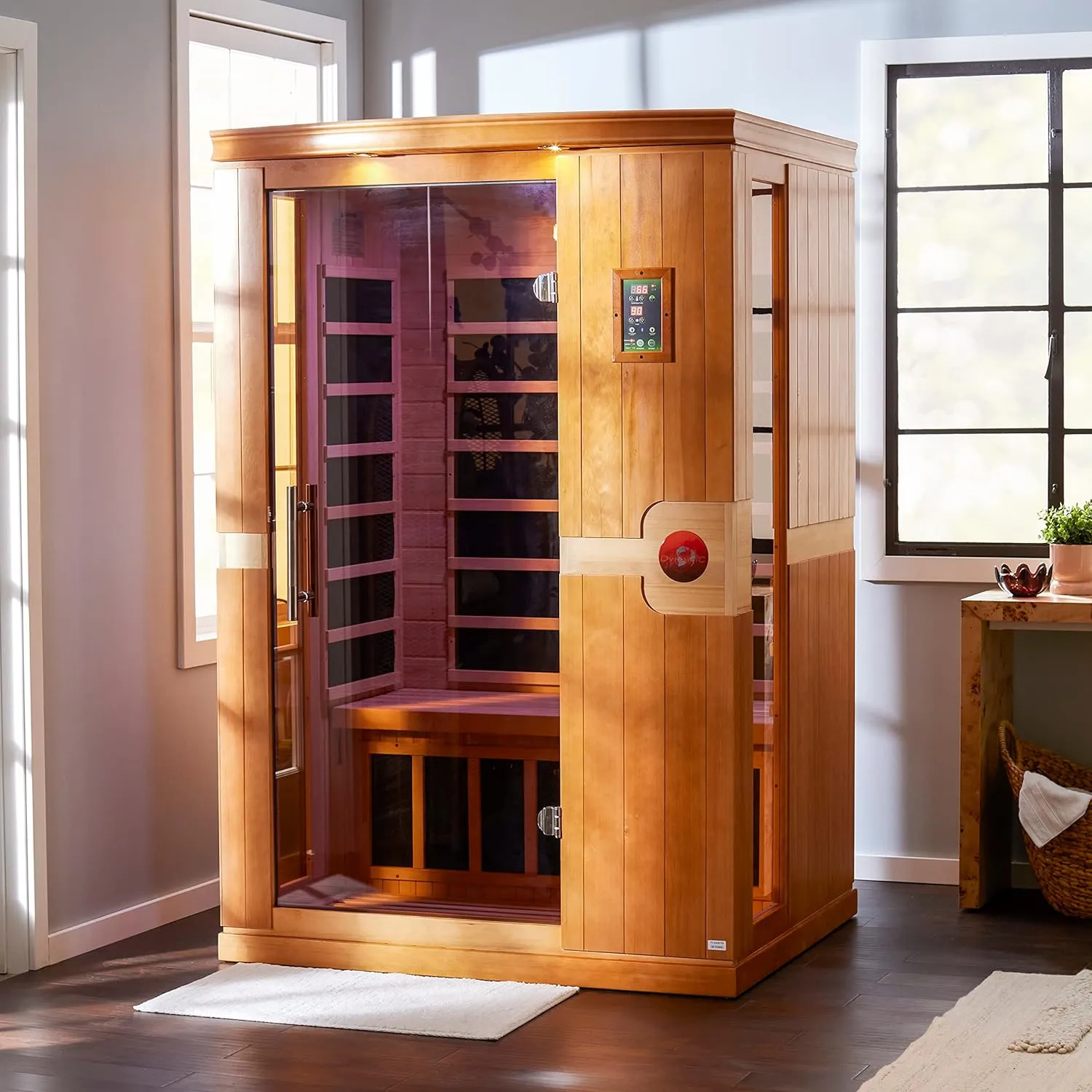 Dynamic Venice 2-person Low EMF FAR Indoor Infrared Sauna   Red Light Therapy | DYN-6210-01