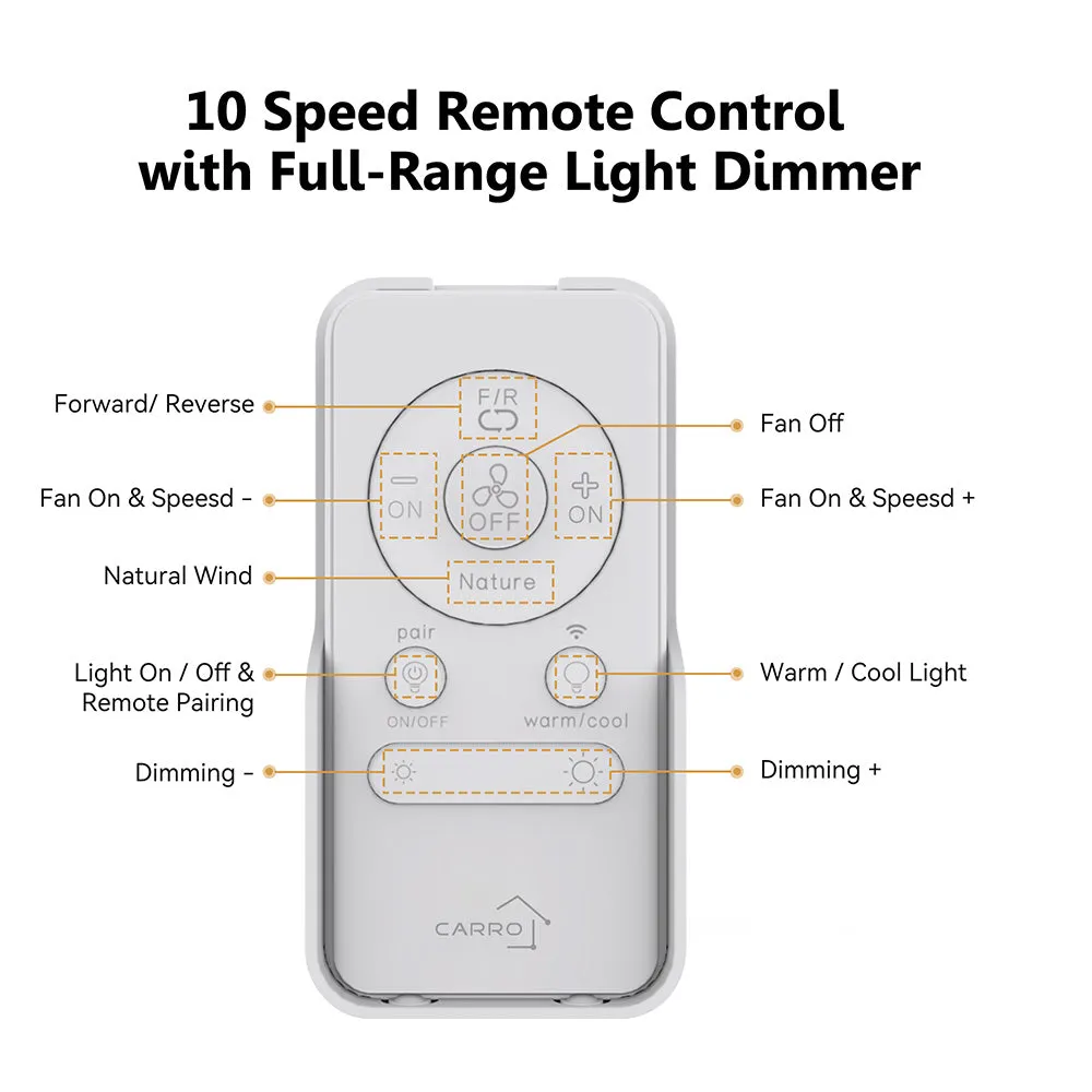 Elgin Outdoor Ceiling Fan with Dimmable LED Light Remote-Smart 52"