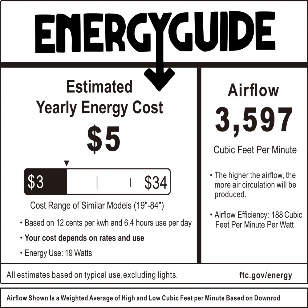 Elite Low Profile Outdoor/Indoor smart Fan with LED Light Remote 52"