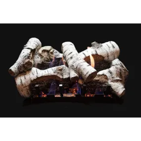 Empire White Mountain Hearth Birch Burncrete 18-inch Refractory Log Set LS18CB