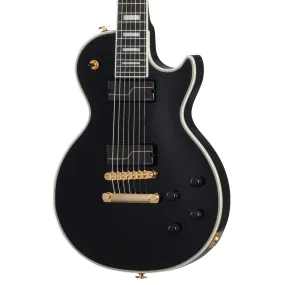 Epiphone Matt Heafy Les Paul Custom Origins 7-String Electric Guitar With Hard Case, Ebony