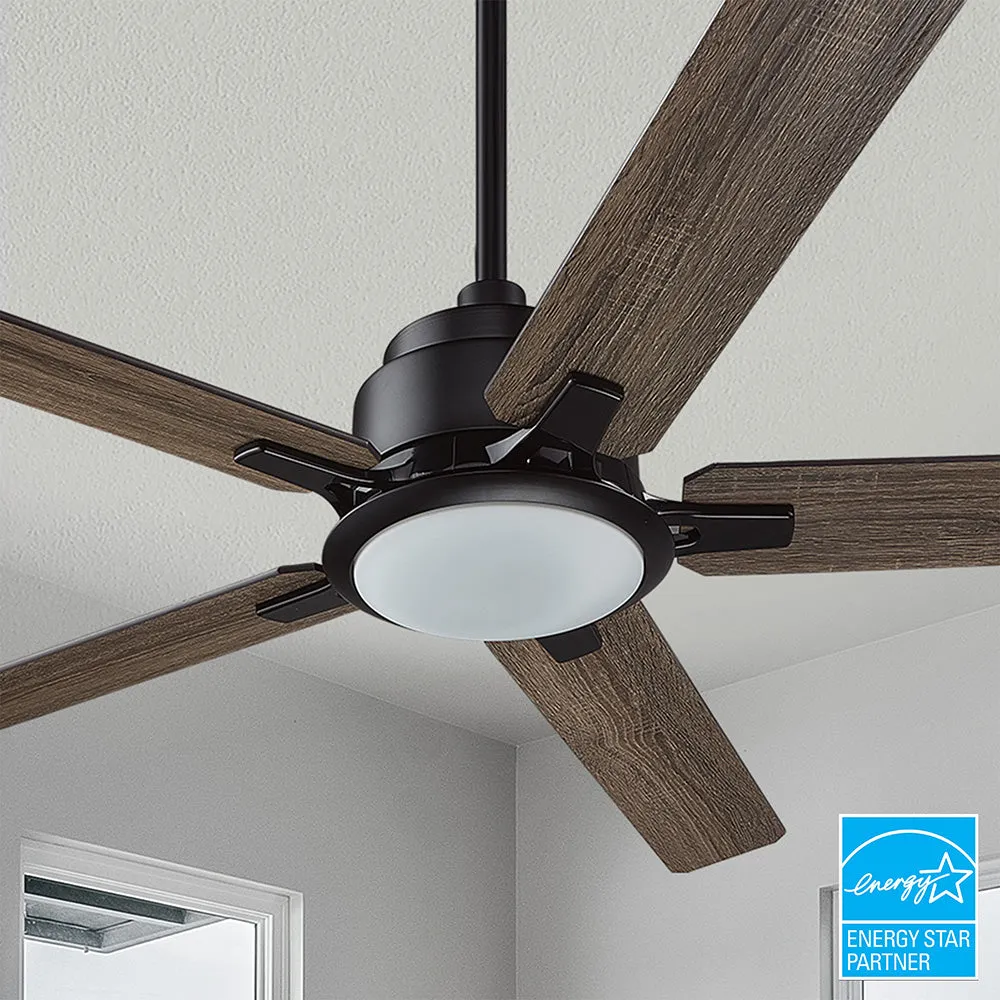Essex Smart Outdoor Ceiling Fan with Dimmable LED Light Remote 52 Inch