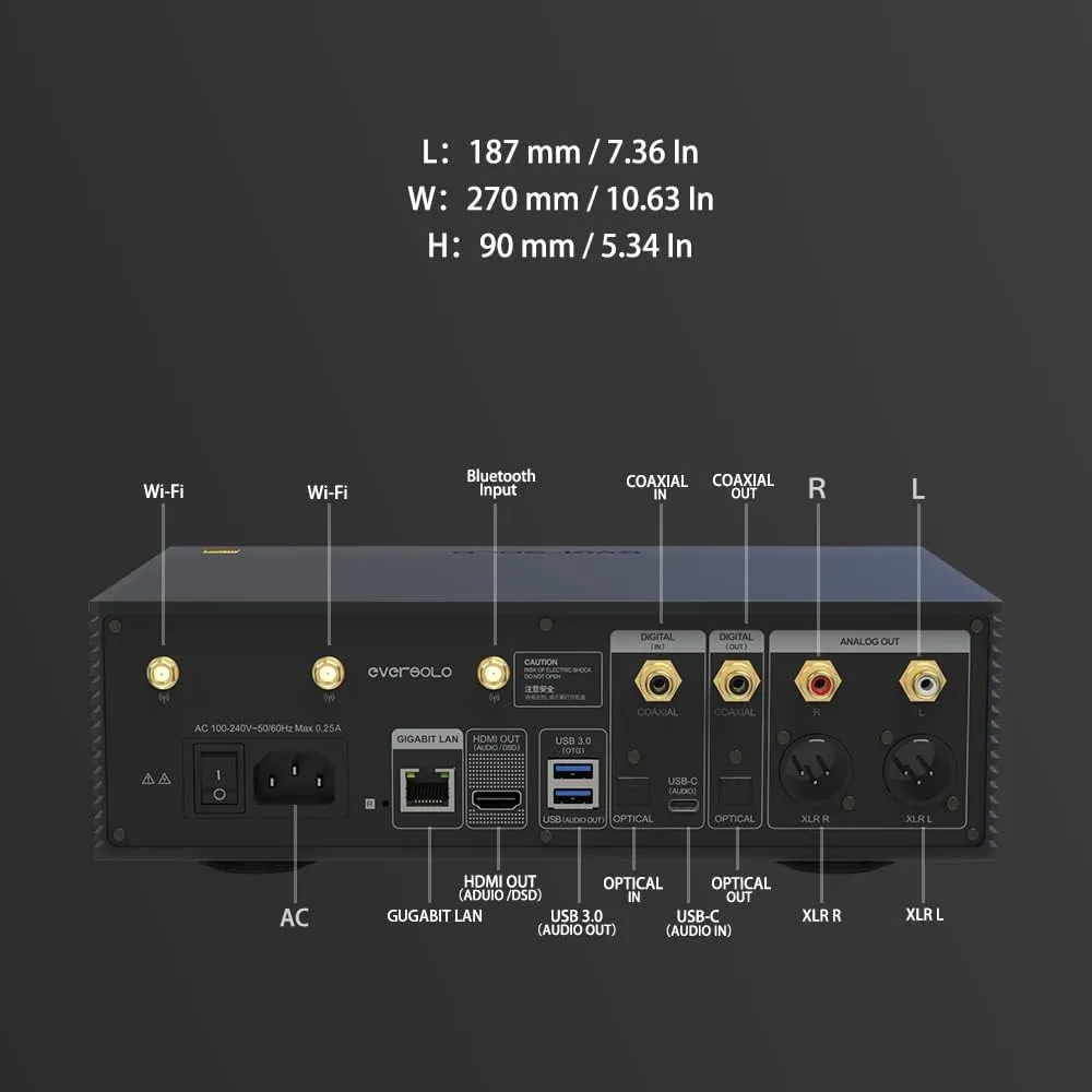 Eversolo DMP-A6 Streamers, All-in-One Amplifier and Network Player (Certified Refurbished)