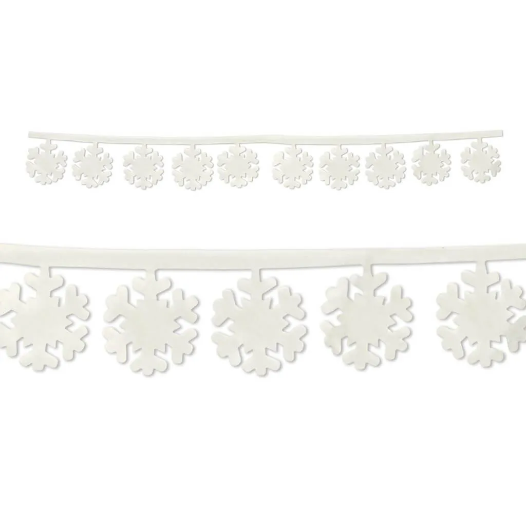 Fabric Snowflake Garlands 3ft 11in