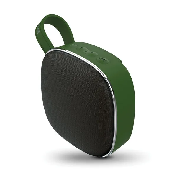 Fabrix Mini 3-Watt Portable Bluetooth(R) Rechargeable Speaker with Microphone (Green)