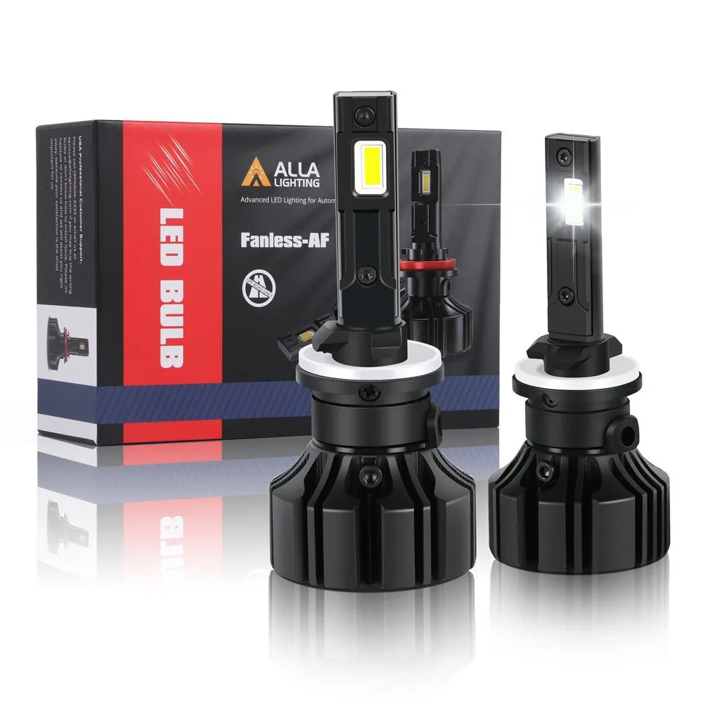 Fanless LED Forward Lightings Bulbs High Low Beam Conversion Kits 6000K White