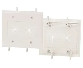Feed-Through Cable Wall Plate w/ Flexible Opening